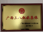 广西民族博物馆喜获2016年度“广西三八红旗集体”荣誉称号 - 文化厅