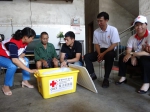 中国红十字基金会慰问组赴融水县发放救灾物资（图） - 红十字会