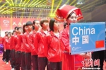 图为出战本次“丝路杯”中国—东盟乒乓球赛的中国国家代表队亮相。　钟建珊 摄 - 广西新闻