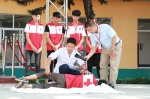 横县红十字会开展2018年青少年地震灾害应急避险疏散演练活动（图） - 红十字会