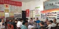 自治区、南宁市红十字会组织发展部领导到上林检查指导博爱家园项目工作（图） - 红十字会