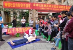 江南区：红十字助力消防应急演练（图） - 红十字会