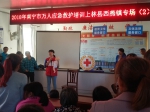 上林县红十字会深入西燕镇开展应急救护培训（图） - 红十字会